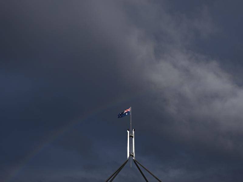 Australia is within "striking distance" of a key emissions reduction target, Chris Bowen says. (Lukas Coch/AAP PHOTOS)