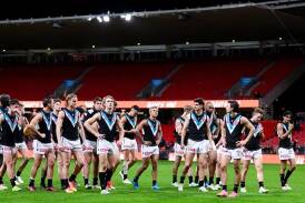 Port Adelaide are grappling with a form slump after their 22-point loss to the Giants. (Steven Markham/AAP PHOTOS)