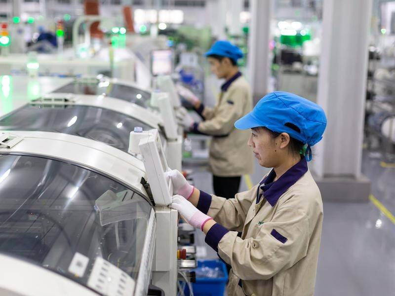 Official data shows China's industrial output grew 8.3 per cent in June from a year earlier.