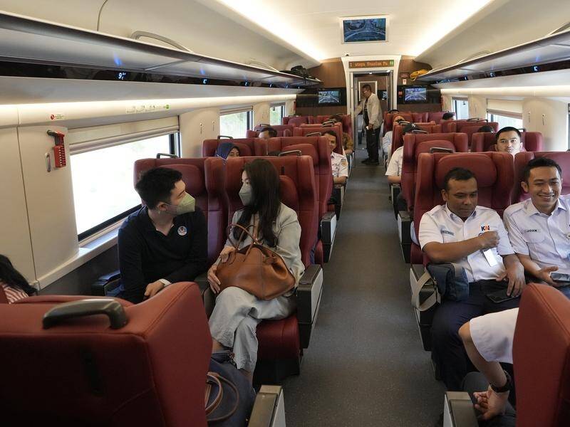 Indonesia's new high speed railway will shorten the trip from Jakarta to Bandung to 40 minutes. (AP PHOTO)